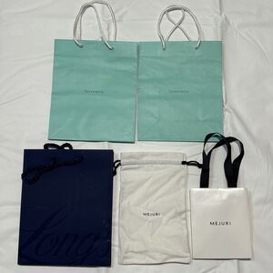 Tiffany & Co. Mejuri Longs Jewelry Stores Shopping Bags Lot